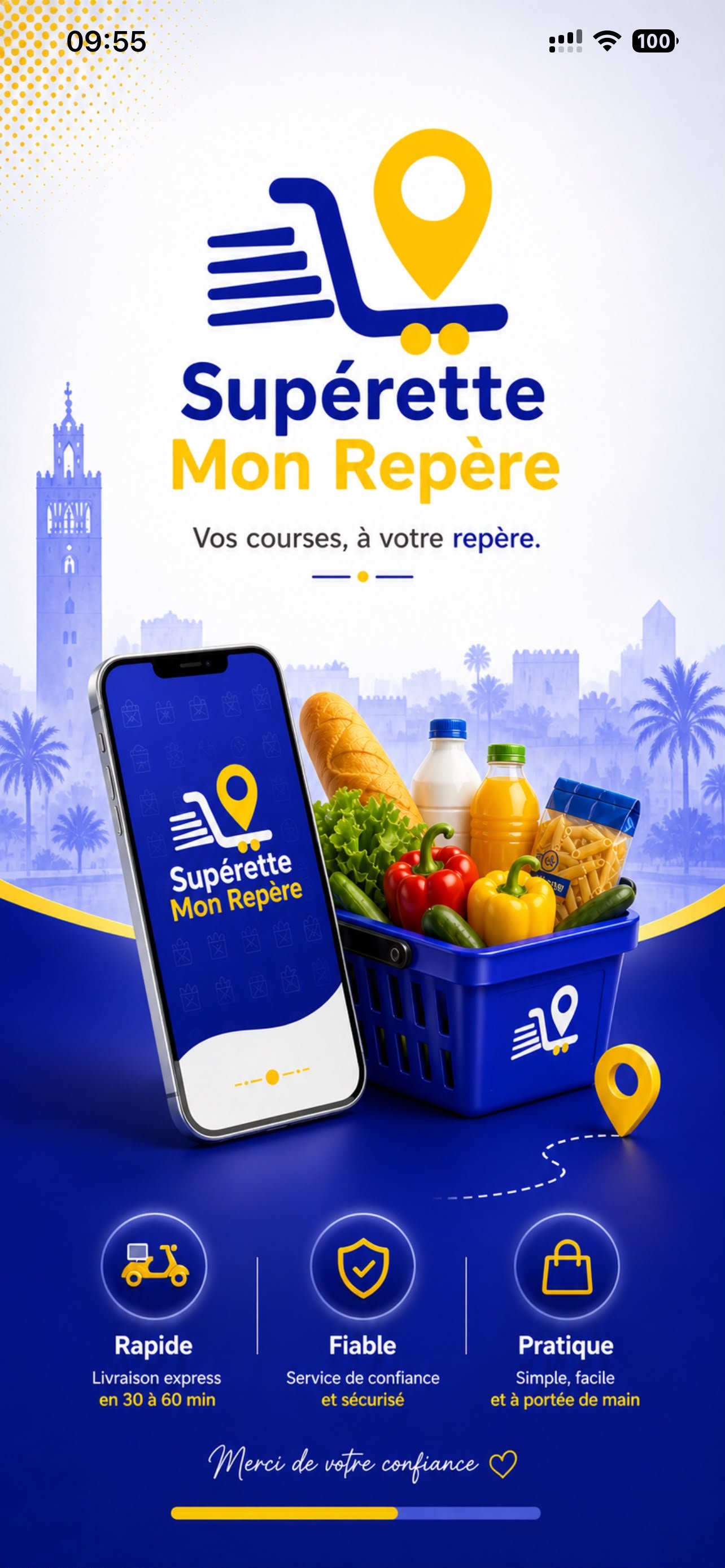 Application mobile Superette Mon Repère