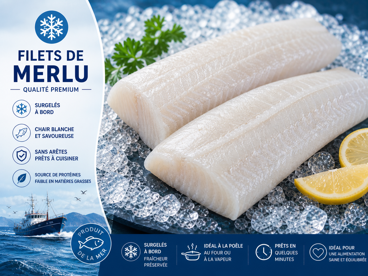 Filets de merlu