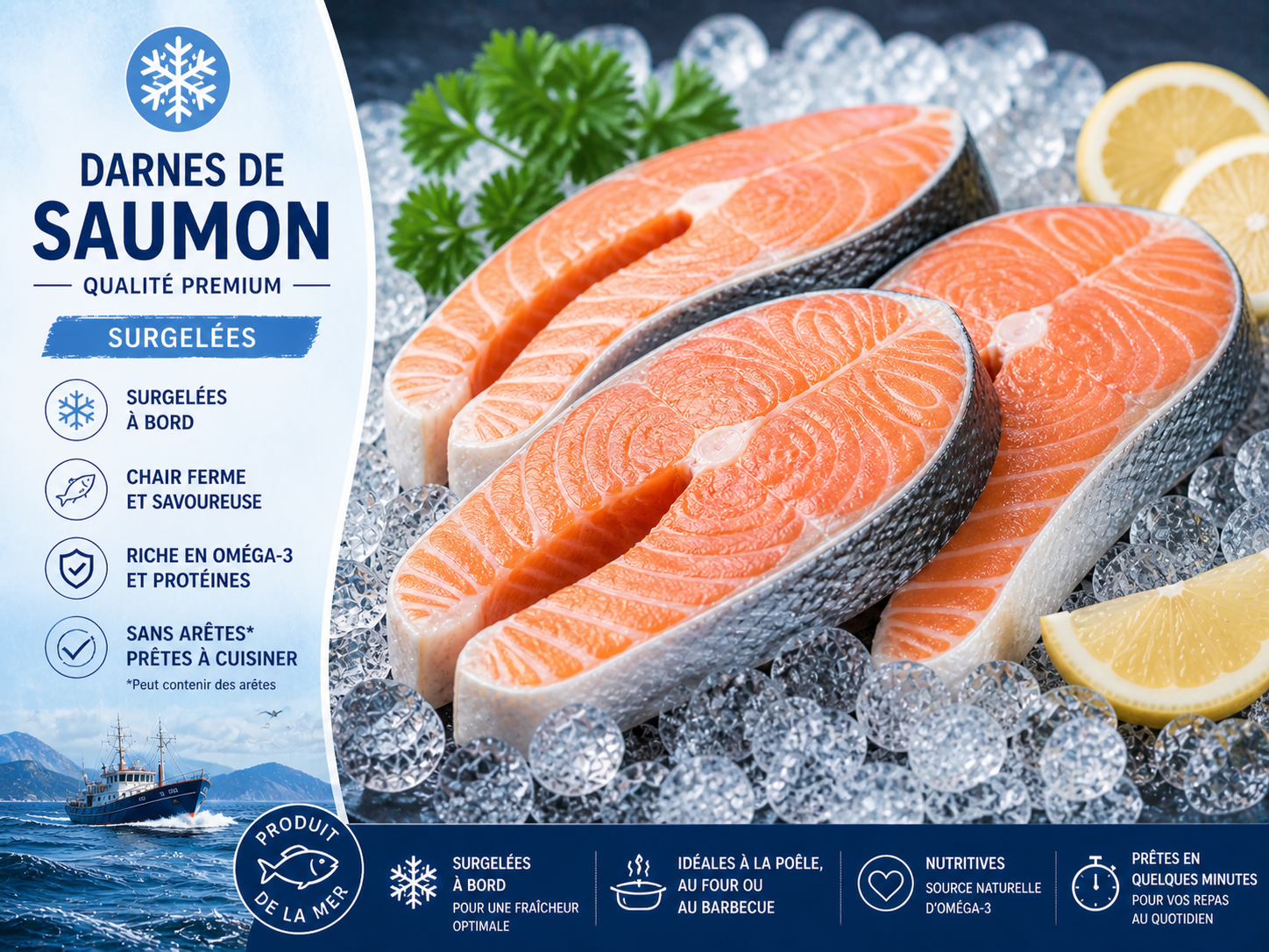 Darnes de saumon