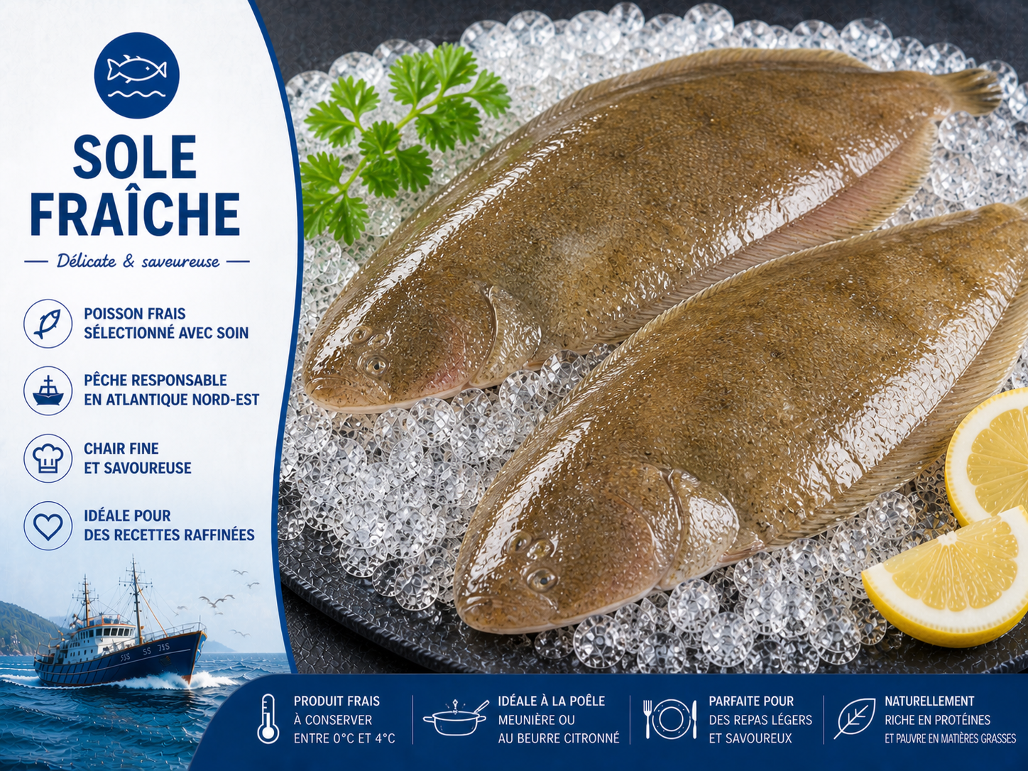 Sole fraîche