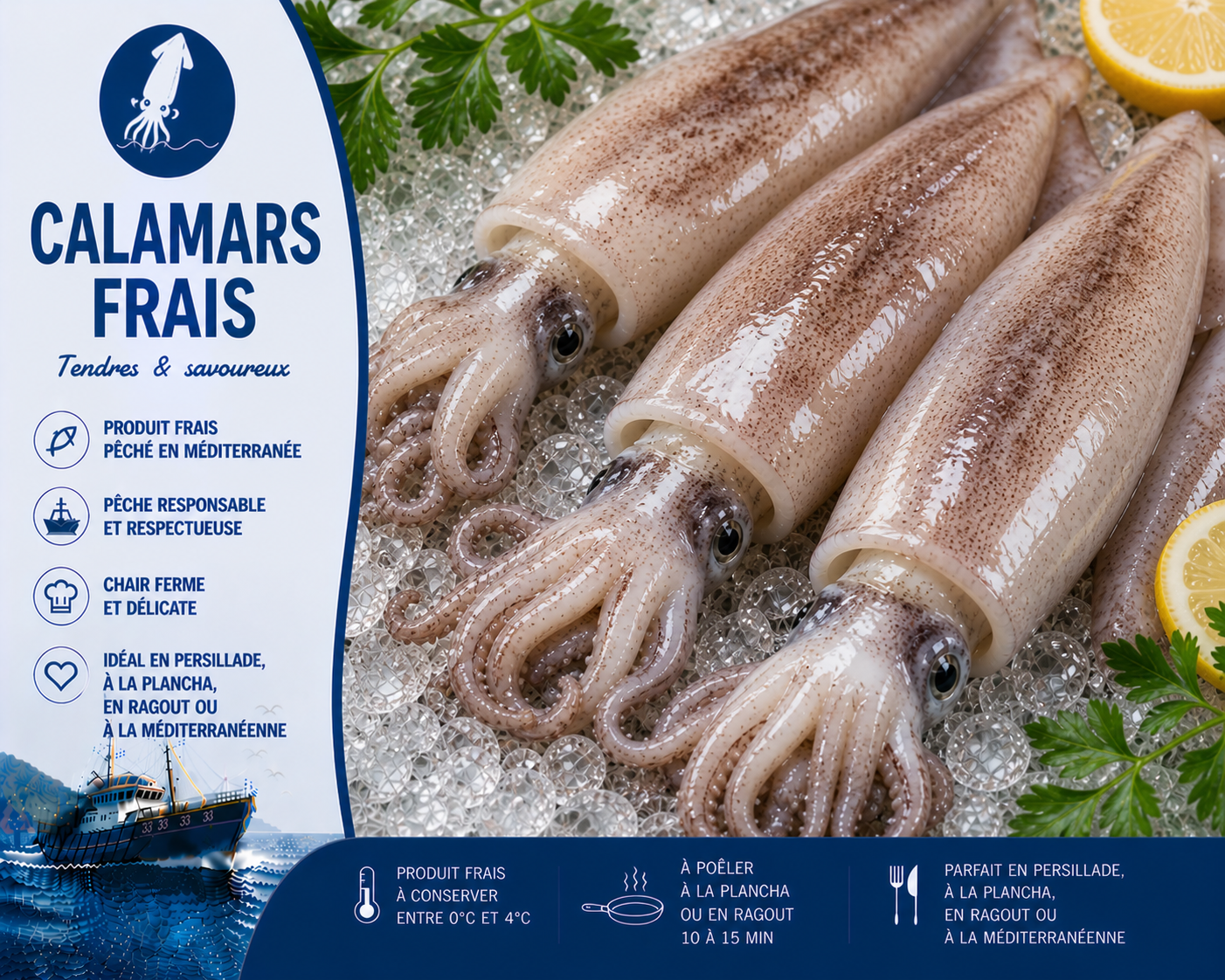 Calamars frais