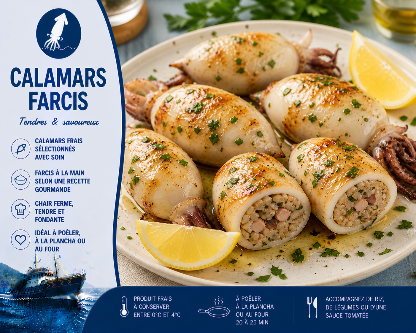 Calamars farcis